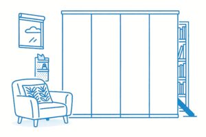 お部屋の間仕切りにはロールスクリーンよりパネルスクリーンがおすすめ